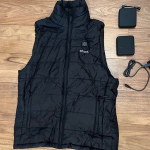 ORORO MEN'S CLASSIC HEATED VEST - BLACK - M